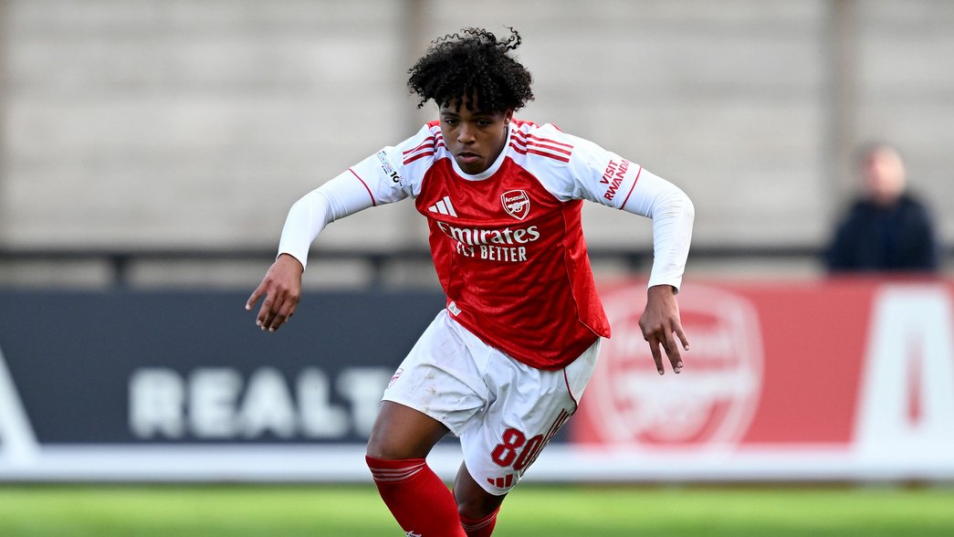 Louis Zecevic-John in action for our under-19s in the UEFA Youth League