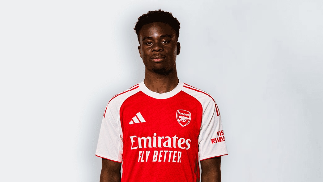 Bukayo Saka headshot 29299